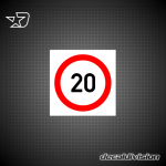 Speed Limit Sign 20km